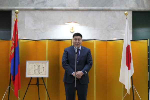 Япон Улсаас Монгол Улсад суугаа Элчин сайдын өргөмжлөлийг дөрвөн иргэнд гардуулав