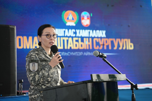 Говьсүмбэр аймагт зохион байгуулж байгаа Гамшгаас хамгаалах команд-штабын сургууль эхэллээ
