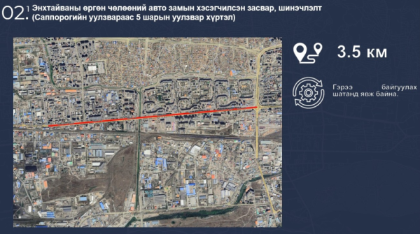 Таван байршилд авто замыг засаж сайжруулна