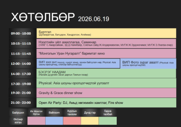 “Монголын уран нугаралтын чуулга уулзалт - 2026” энэ сарын 19-нд эхэлнэ