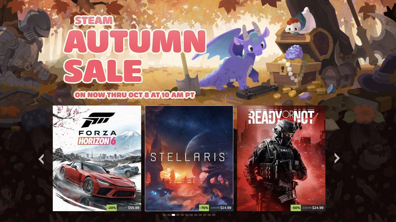 Steam-ийн намрын хямдралын зураг